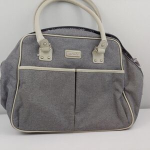 Carters 19"‎ diaper bag gray numerous pockets